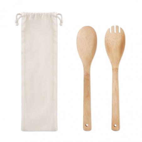 Set bamboo utensils salad Mayen set