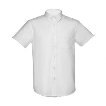 Camicia oxford da uomo a maniche corte. Colore bianco. Bianco Thc london wh