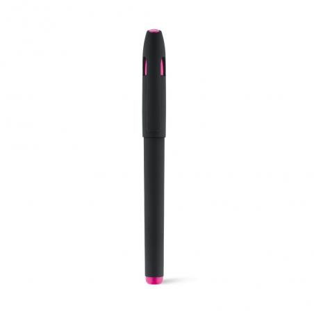 Soft touch ball pen with abs cap and clip Spacial