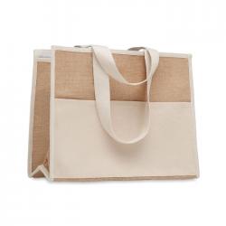 Jute and canvas cooler bag...