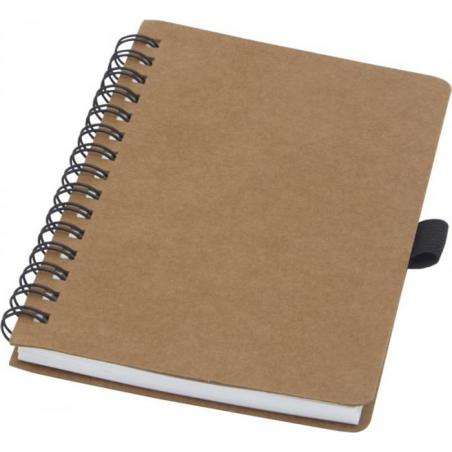 Cobble a6 wire-o recycled cardboard notebook with stone paper 