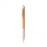 Penna a sfera antiscivolo in bambù con clip Kuma
