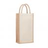 Jute wine bag for two bottles Campo di vino duo