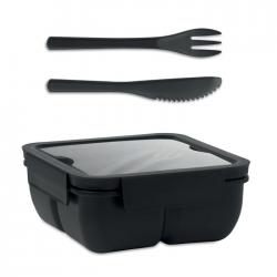 Lunch box with cutlery...