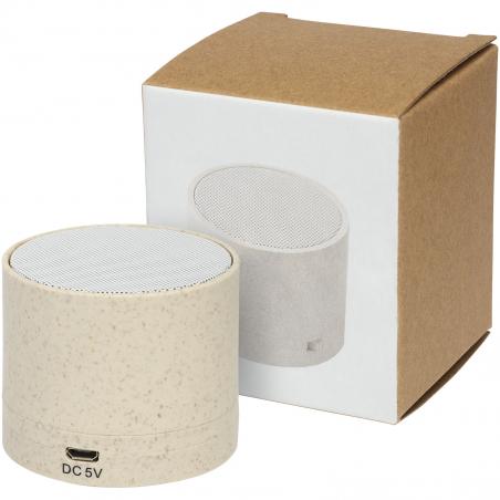 Altoparlante bluetooth® kikai realizzato con paglia di grano 