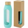 Tidan 600 ml borosilicate glass bottle with silicone grip 