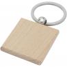 Gioia beech wood squared keychain 