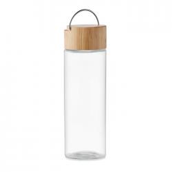 Glass bottle 500ml, bamboo...