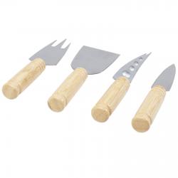 Cheds 4-piece bamboo cheese...