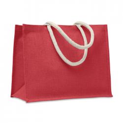 Jute bag with cotton handle...