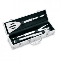 bbq tools in aluminium case...