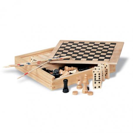 Set giochi 4in1 in legno Trikes