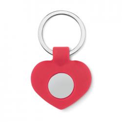 Silicone key ring with...