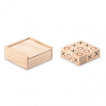 Gioco del tris in legno Tic tac toe