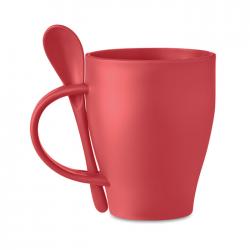 Reusable mug with spoon 300...