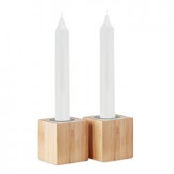 candles and bamboo holders...