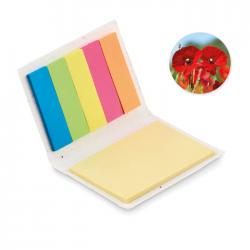 Seed paper sticky note pad...