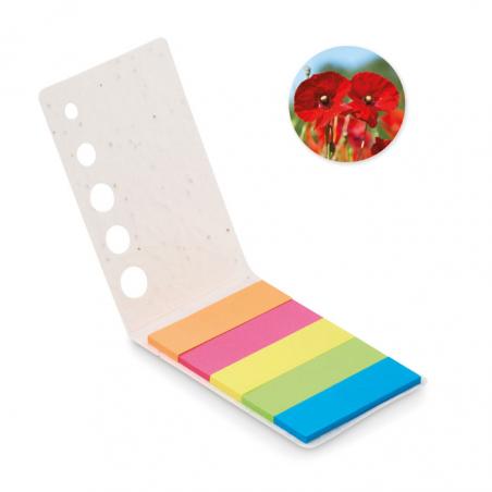 Seed paper page markers pad Memo seed
