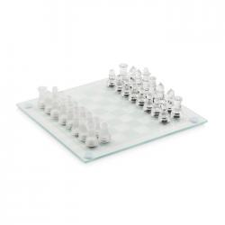 Glass chess set board game...