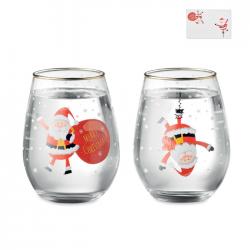 Set of 2 christmas glasses...