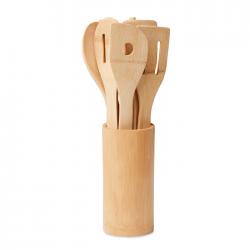 Bamboo kitchen utensils set...