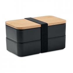 Lunch box in pp and bamboo...