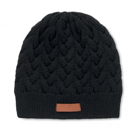 Cable knit beanie in rpet Katmai
