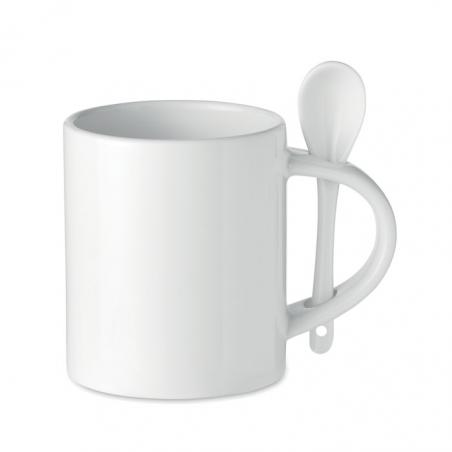 Ceramic sublimation mug 300 ml Sublim spoon