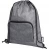 Borsa pieghevole con coulisse in materiale riciclato ash - 7l 