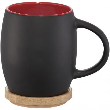 Caneca de cerâmica com tampa de madeira Hearth