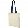 Shopper in cotone 100 g/m² con manici colorati nevada - 7l 