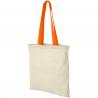 Shopper in cotone 100 g/m² con manici colorati nevada - 7l 