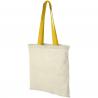 Shopper in cotone 100 g/m² con manici colorati nevada - 7l 