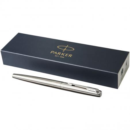 Parker penna stilografica jotter in acciaio inossidabile (inchiostro blu) 