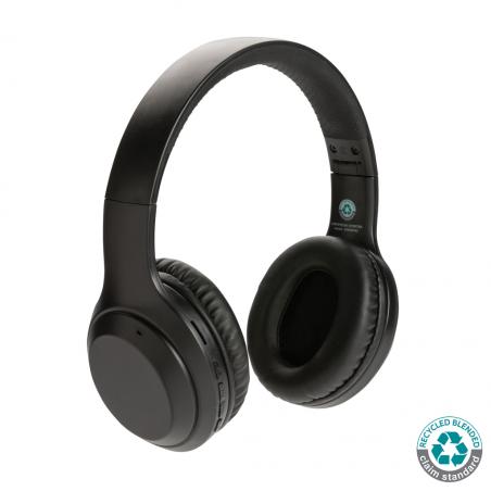 Auriculares de plástico reciclado padrão RCS