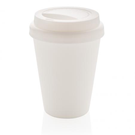 Caneca de café reutilizável de parede dupla 300ml