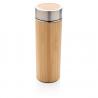 Leak proof bamboo vacuum bottle