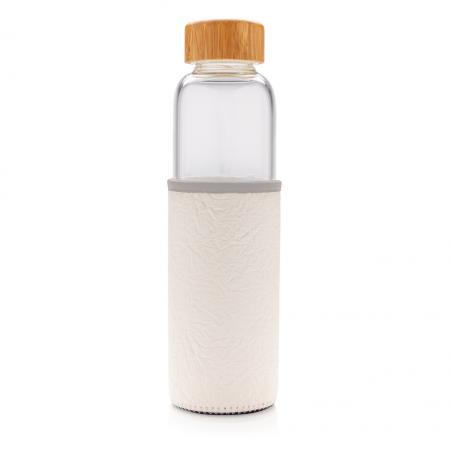 Bottiglia in vetro borosilicato con fascia in PU 550ml