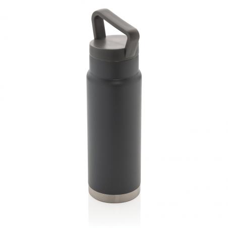 Leakproof vacuum on-the-go bottle with handle