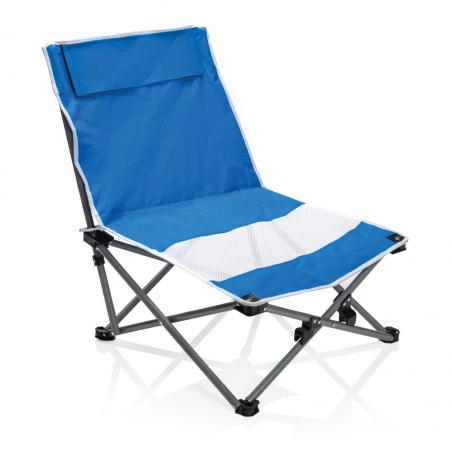 Cadeira de praia dobrável em caso de