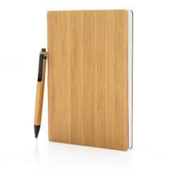 A5 Bamboo notebook & pen set
