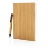 Set carnets de notes A5 et stylo en bambou