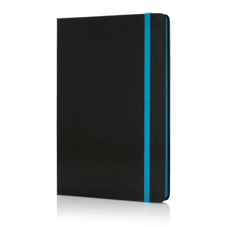 Deluxe hardcover A5 notebook with coloured side