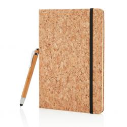 A5 notebook with bamboo pen...