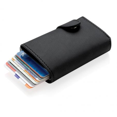 Standard aluminium RFID cardholder with PU wallet