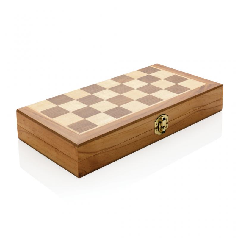 Tabuleiro de Xadrez Madeira Chessboard Clássico Dobrável