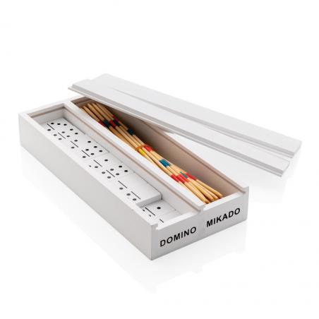 Gioco Deluxe Mikado/Domino in scatola di legno