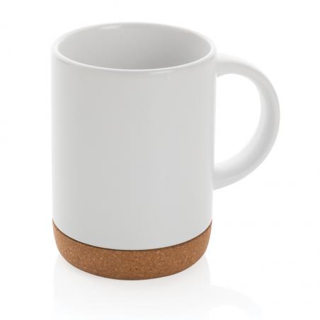 Mug 280ml en céramique avec base en liège