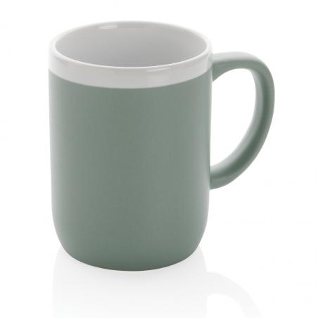 Mug 300ml en céramique avec bord blanc