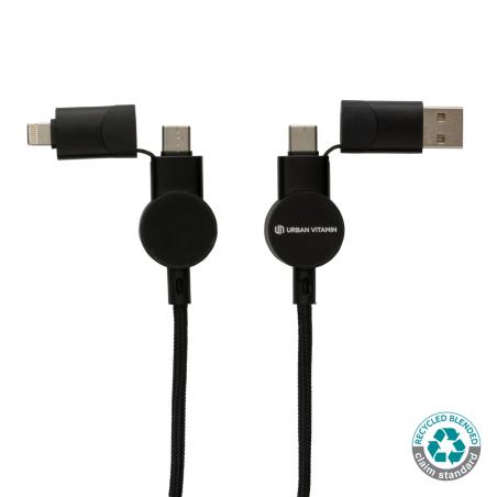 Oakland RCS recycled plastic 6-in-1 fast charging 45W cable